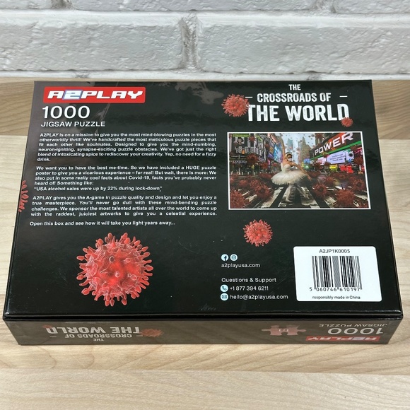 A2PLAY 2020 PANDEMIC CROSSROADS OF THE WORLD 1000 PC JIGSAW PUZZLE - Picture 5 of 5